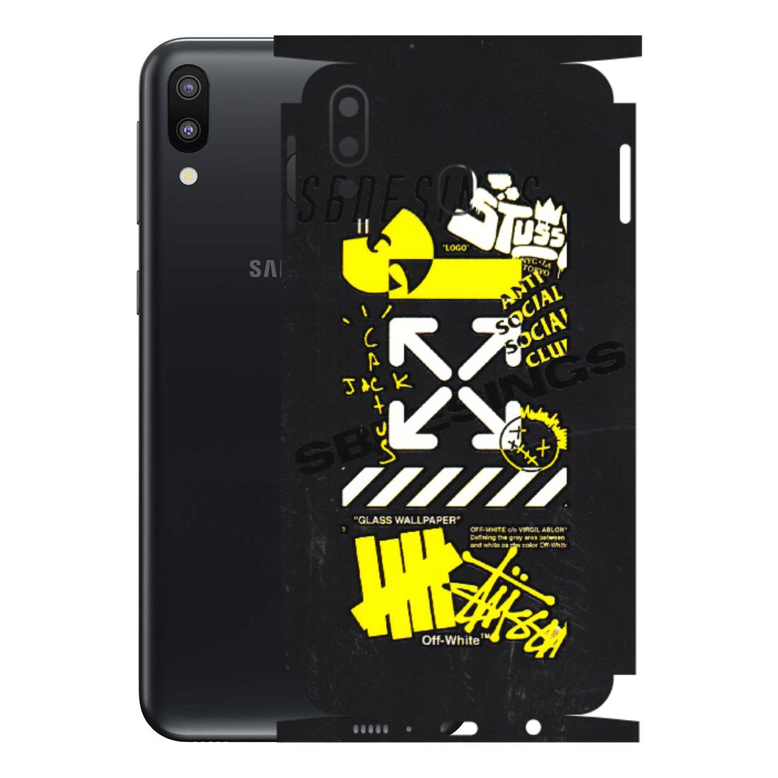 Samsung M/F/Note/Flip and C Phone Skins (All Models) - Anti Social Graffiti - 3D Embossed Finish (L-198) Samsung Galaxy M20