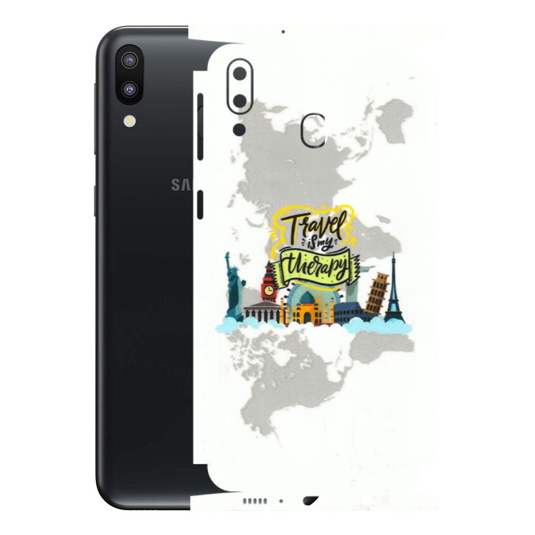 Samsung M/F/Note/Flip and C Phone Skins (All Models) - Travel Therapy - 3D Embossed Finish (L-199) Samsung Galaxy M20