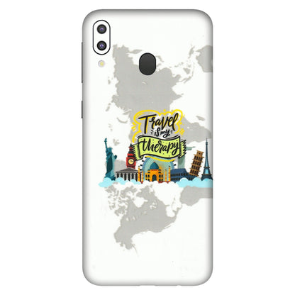 Samsung M/F/Note/Flip and C Phone Skins (All Models) - Travel Therapy - 3D Embossed Finish (L-199) Samsung Galaxy M20