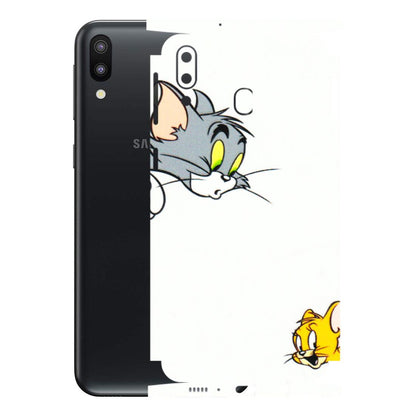 Samsung M/F/Note/Flip and C Phone Skins (All Models) - Cute Tom And Jerry - 3D Embossed Finish (L-220) Samsung Galaxy M20