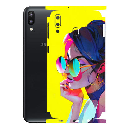 Samsung M/F/Note/Flip and C Phone Skins (All Models) - Bold Stylish Girl - 3D Embossed Finish (L-222) Samsung Galaxy M20