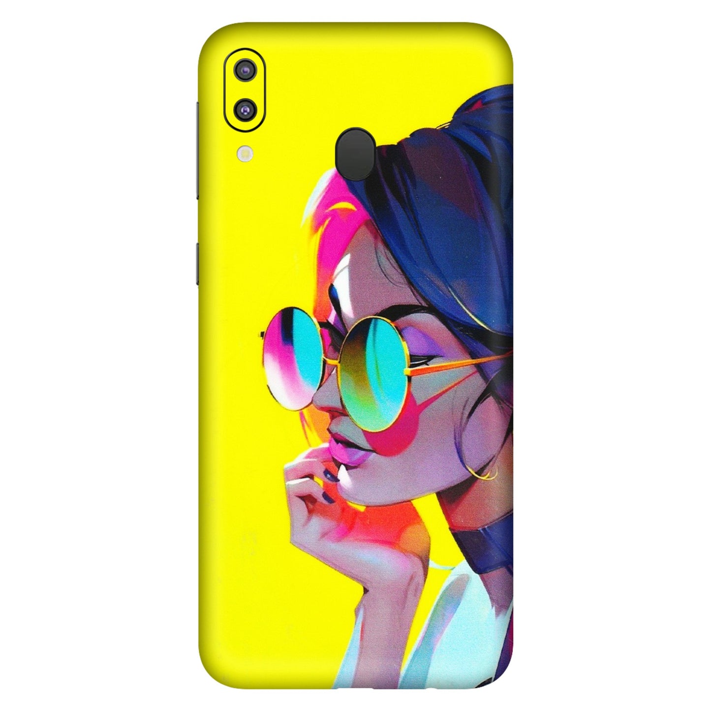 Samsung M/F/Note/Flip and C Phone Skins (All Models) - Bold Stylish Girl - 3D Embossed Finish (L-222) Samsung Galaxy M20