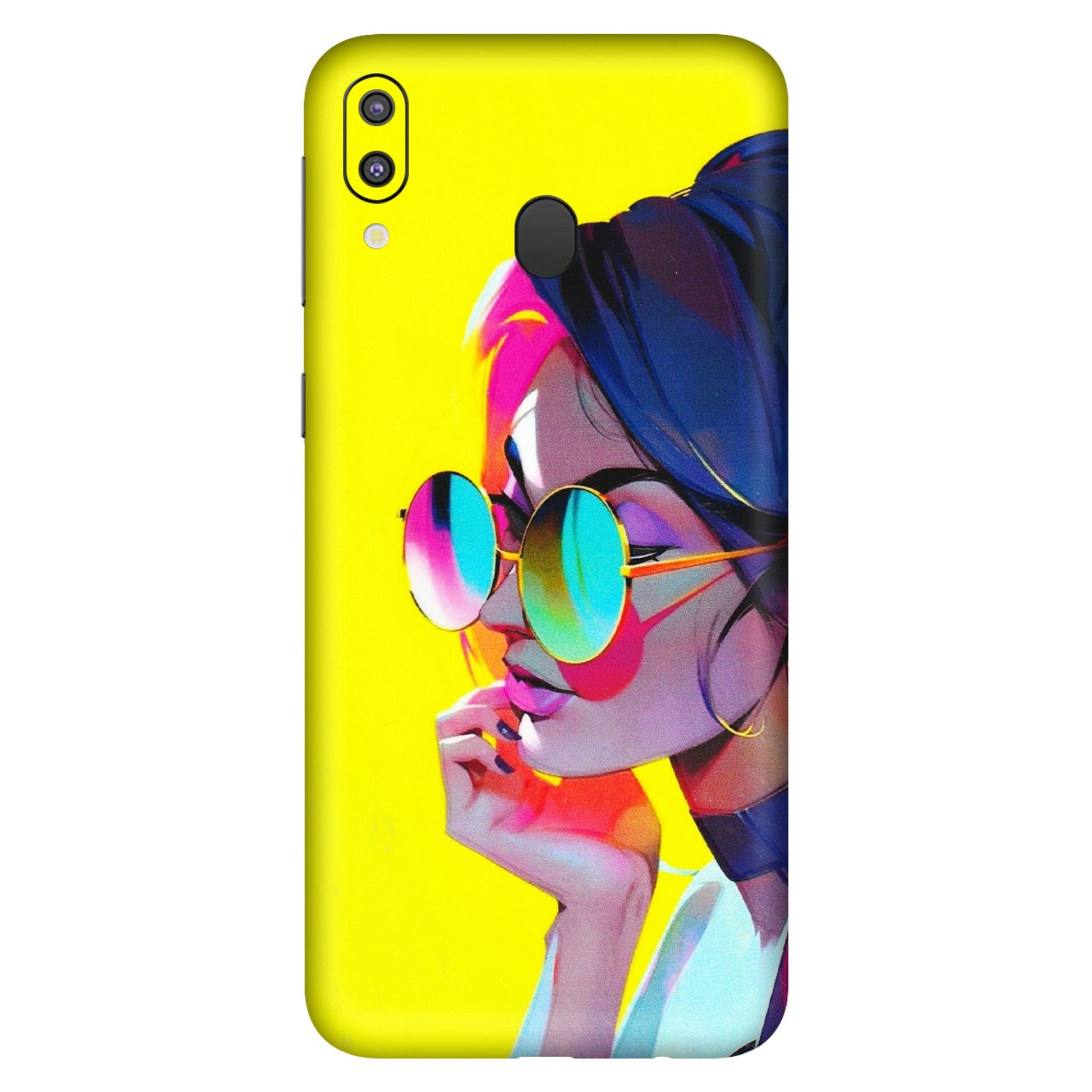 Samsung M/F/Note/Flip and C Phone Skins (All Models) - Bold Stylish Girl - 3D Embossed Finish (L-222) Samsung Galaxy M20