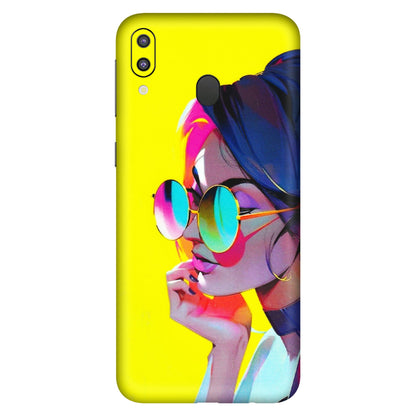 Samsung M/F/Note/Flip and C Phone Skins (All Models) - Bold Stylish Girl - 3D Embossed Finish (L-222) Samsung Galaxy M20