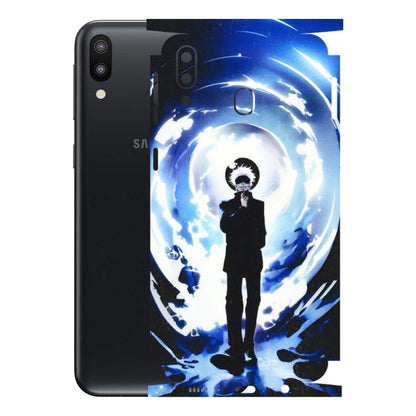 Samsung M/F/Note/Flip and C Phone Skins (All Models) - Satoru Gojo Dark Blue - 3D Embossed Finish (L-235) Samsung Galaxy M20