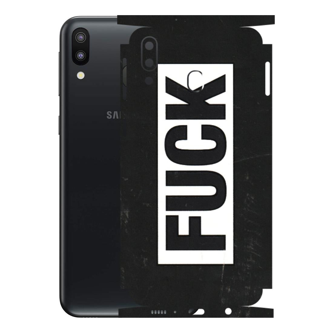 Samsung M/F/Note/Flip and C Phone Skins (All Models) - The F Word - 3D Embossed Finish (L-255) Samsung Galaxy M20