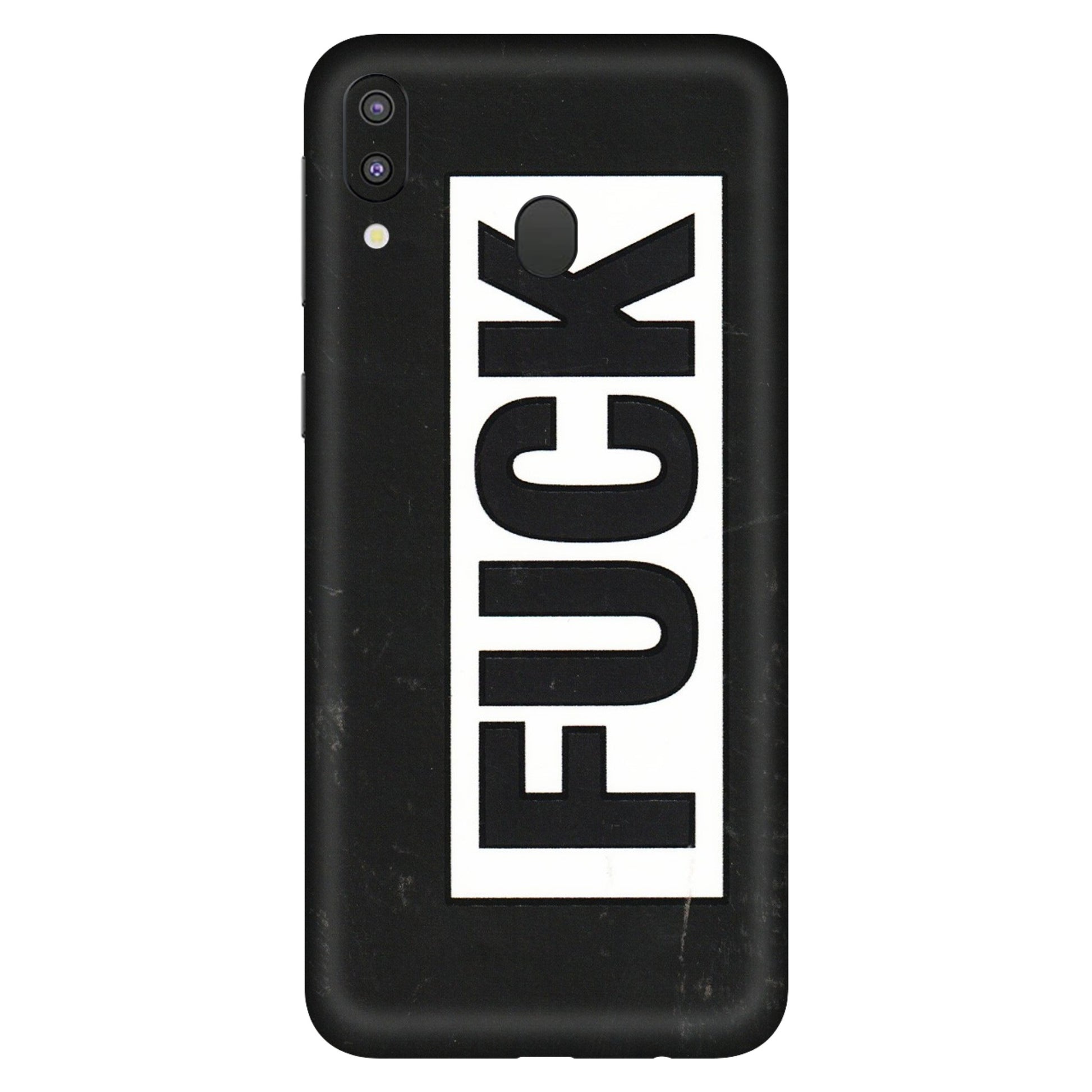 Samsung M/F/Note/Flip and C Phone Skins (All Models) - The F Word - 3D Embossed Finish (L-255) Samsung Galaxy M20