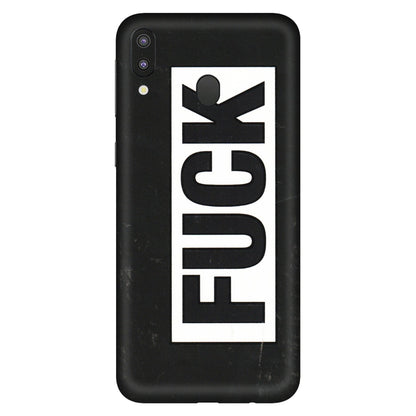 Samsung M/F/Note/Flip and C Phone Skins (All Models) - The F Word - 3D Embossed Finish (L-255) Samsung Galaxy M20