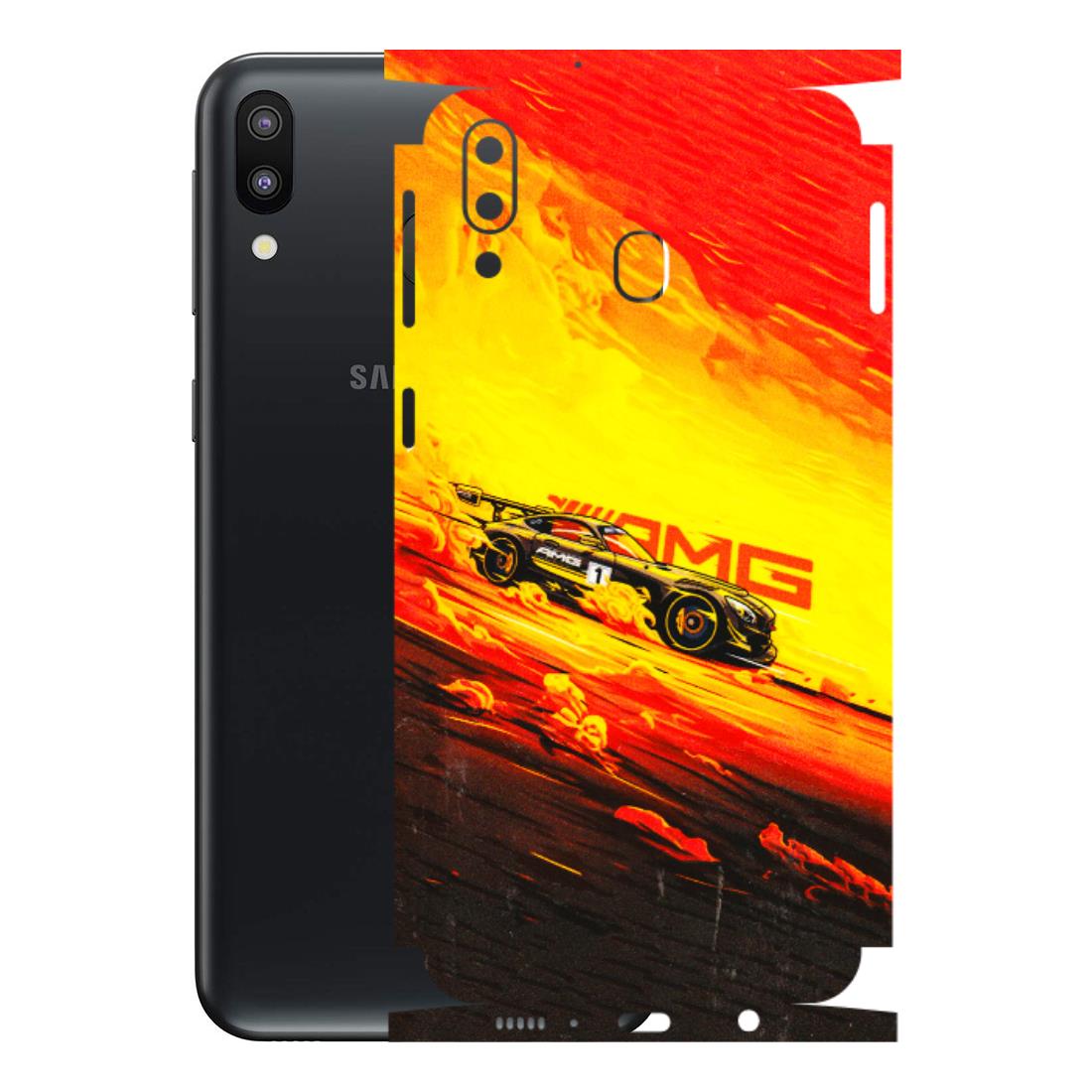 Samsung M/F/Note/Flip and C Phone Skins (All Models) - AMG Car Speed Cover - 3D Embossed Finish (L-256) Samsung Galaxy M20