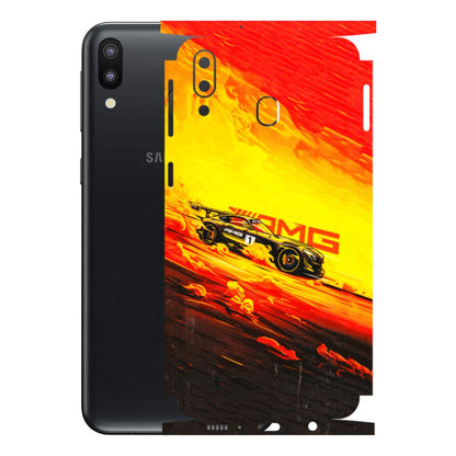 Samsung M/F/Note/Flip and C Phone Skins (All Models) - AMG Car Speed Cover - 3D Embossed Finish (L-256) Samsung Galaxy M20