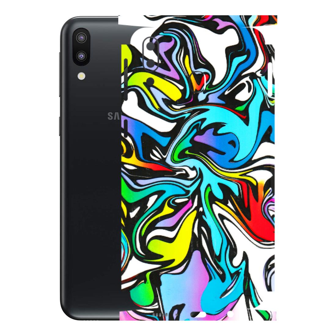 Samsung M/F/Note/Flip and C Phone Skins (All Models) - Abstract Colour Paints - 3D Embossed Finish (L-271) Samsung Galaxy M20