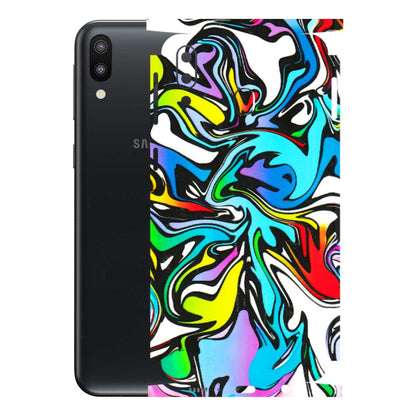 Samsung M/F/Note/Flip and C Phone Skins (All Models) - Abstract Colour Paints - 3D Embossed Finish (L-271) Samsung Galaxy M20