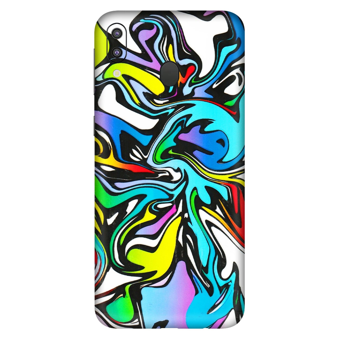 Samsung M/F/Note/Flip and C Phone Skins (All Models) - Abstract Colour Paints - 3D Embossed Finish (L-271) Samsung Galaxy M20