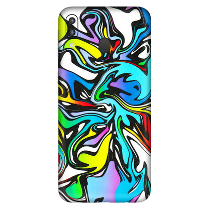 Samsung M/F/Note/Flip and C Phone Skins (All Models) - Abstract Colour Paints - 3D Embossed Finish (L-271) Samsung Galaxy M20