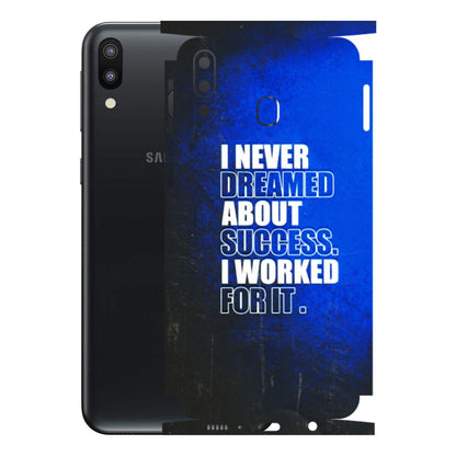 Samsung M/F/Note/Flip and C Phone Skins (All Models) - I Never Dreamed About Success - 3D Embossed Finish (L-283) Samsung Galaxy M20
