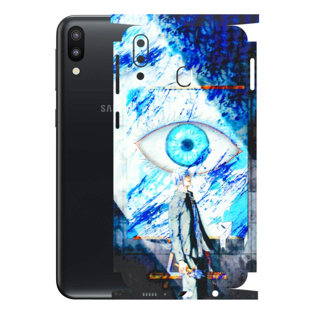 Samsung M/F/Note/Flip and C Phone Skins (All Models) - Anime Sea Blue Eye - 3D Embossed Finish (L-318) Samsung Galaxy M20