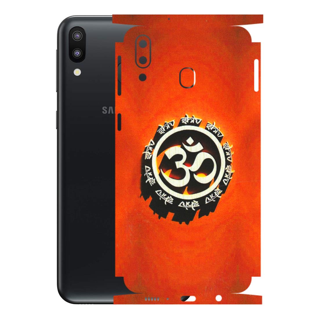 Samsung M/F/Note/Flip and C Phone Skins (All Models) - Aum Shiv Orange - 3D Embossed Finish (L-32) Samsung Galaxy M20
