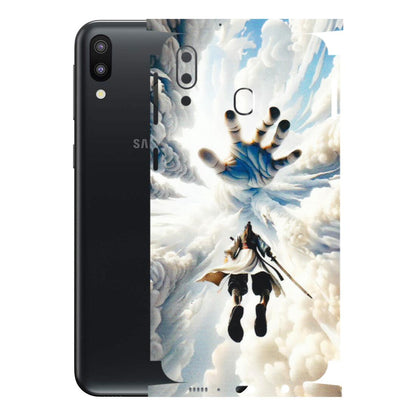 Samsung M/F/Note/Flip and C Phone Skins (All Models) - Big Hand With Monkey King - 3D Embossed Finish (L-323) Samsung Galaxy M20