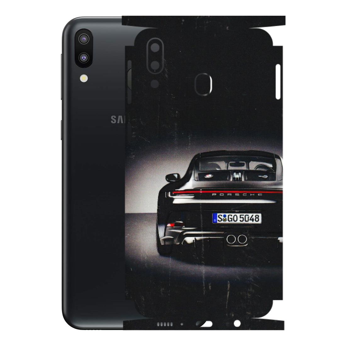 Samsung M/F/Note/Flip and C Phone Skins (All Models) - New Black Porsche GT3 - 3D Embossed Finish (L-327) Samsung Galaxy M20