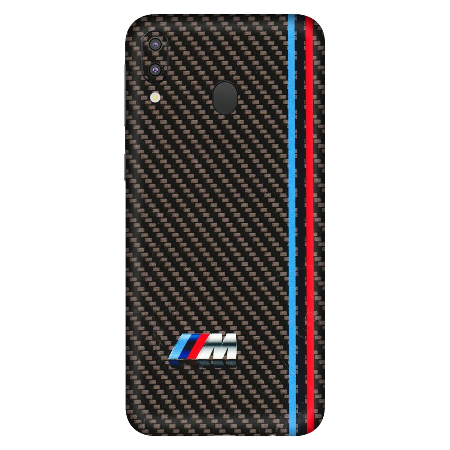 Samsung M/F/Note/Flip and C Phone Skins (All Models) - BM Carbon Fiber Feels - 3D Embossed Finish (L-38) Samsung Galaxy M20