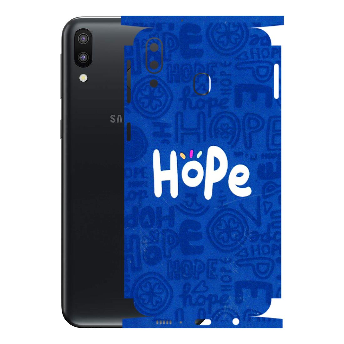 Samsung M/F/Note/Flip and C Phone Skins (All Models) - Hope Doodles Blue - 3D Embossed Finish (L-43) Samsung Galaxy M20
