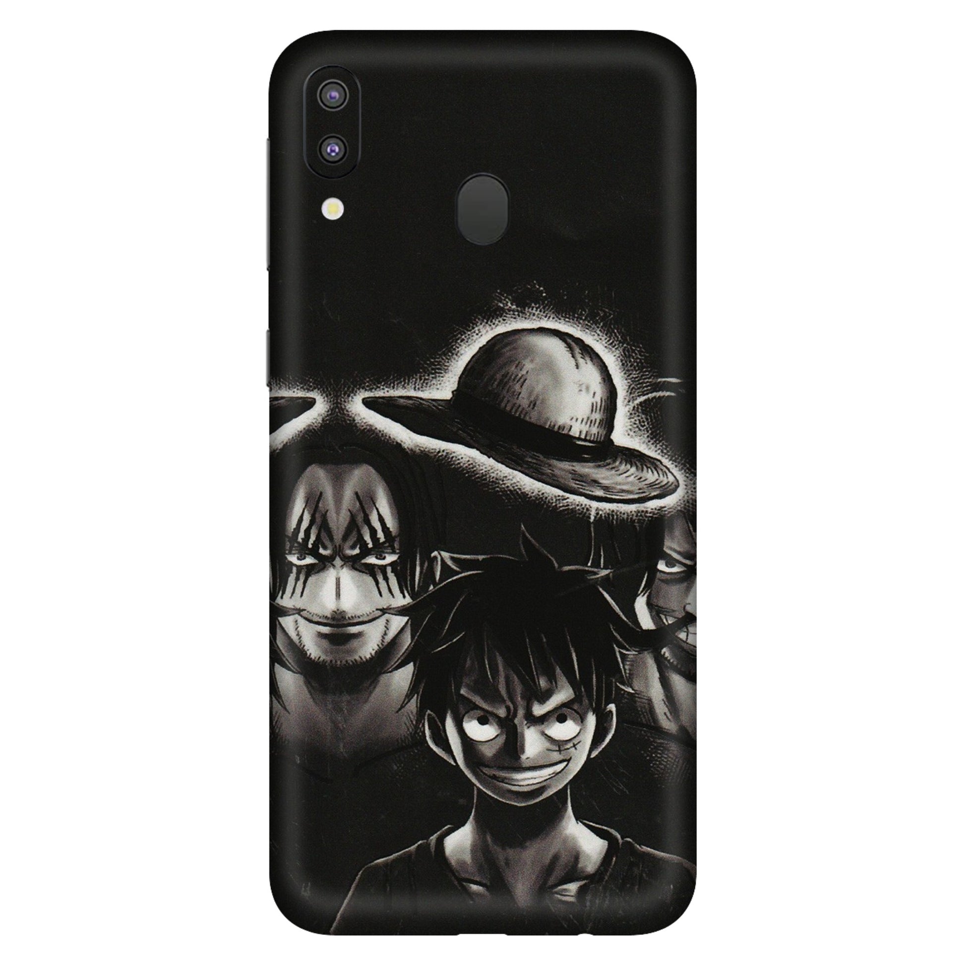 Samsung M/F/Note/Flip and C Phone Skins (All Models) - Black Luffy Hat - 3D Embossed Finish (L-57) Samsung Galaxy M20
