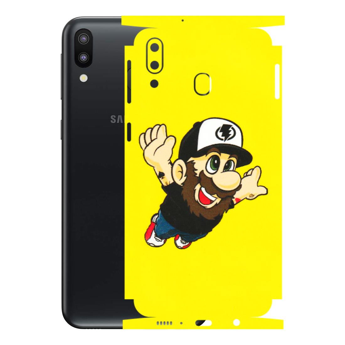 Samsung M/F/Note/Flip and C Phone Skins (All Models) - Flying Beardo - 3D Embossed Finish (L-60) Samsung Galaxy M20