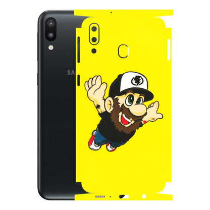 Samsung M/F/Note/Flip and C Phone Skins (All Models) - Flying Beardo - 3D Embossed Finish (L-60) Samsung Galaxy M20