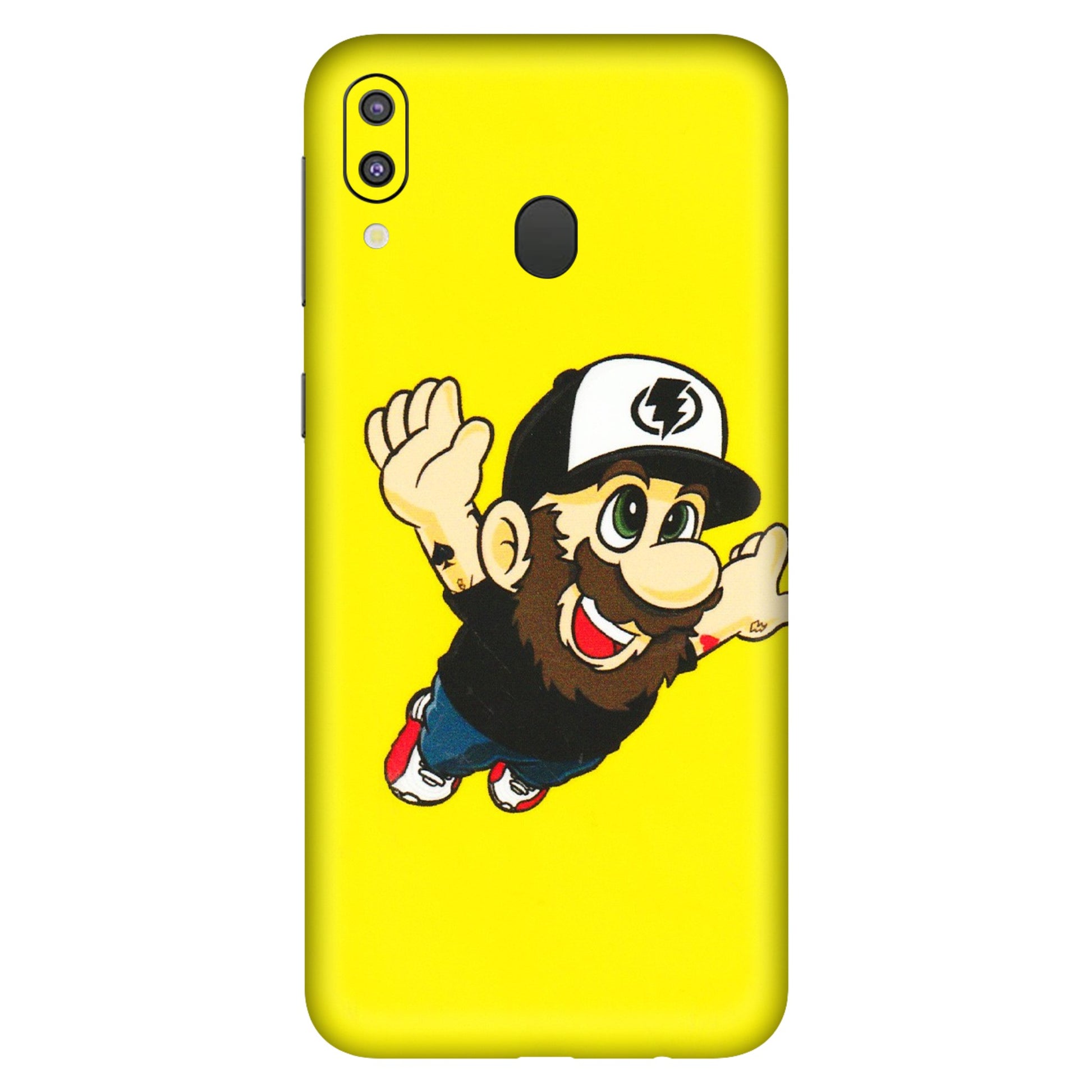 Samsung M/F/Note/Flip and C Phone Skins (All Models) - Flying Beardo - 3D Embossed Finish (L-60) Samsung Galaxy M20