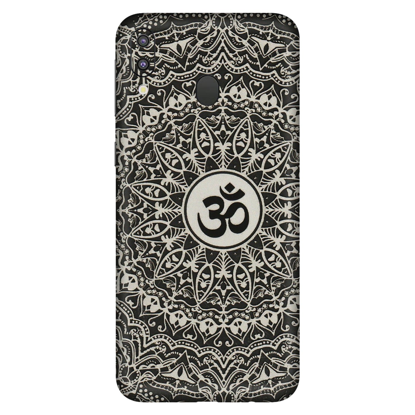 Samsung M/F/Note/Flip and C Phone Skins (All Models) - Aum Elegant Mandala - 3D Embossed Finish (L-62) Samsung Galaxy M20