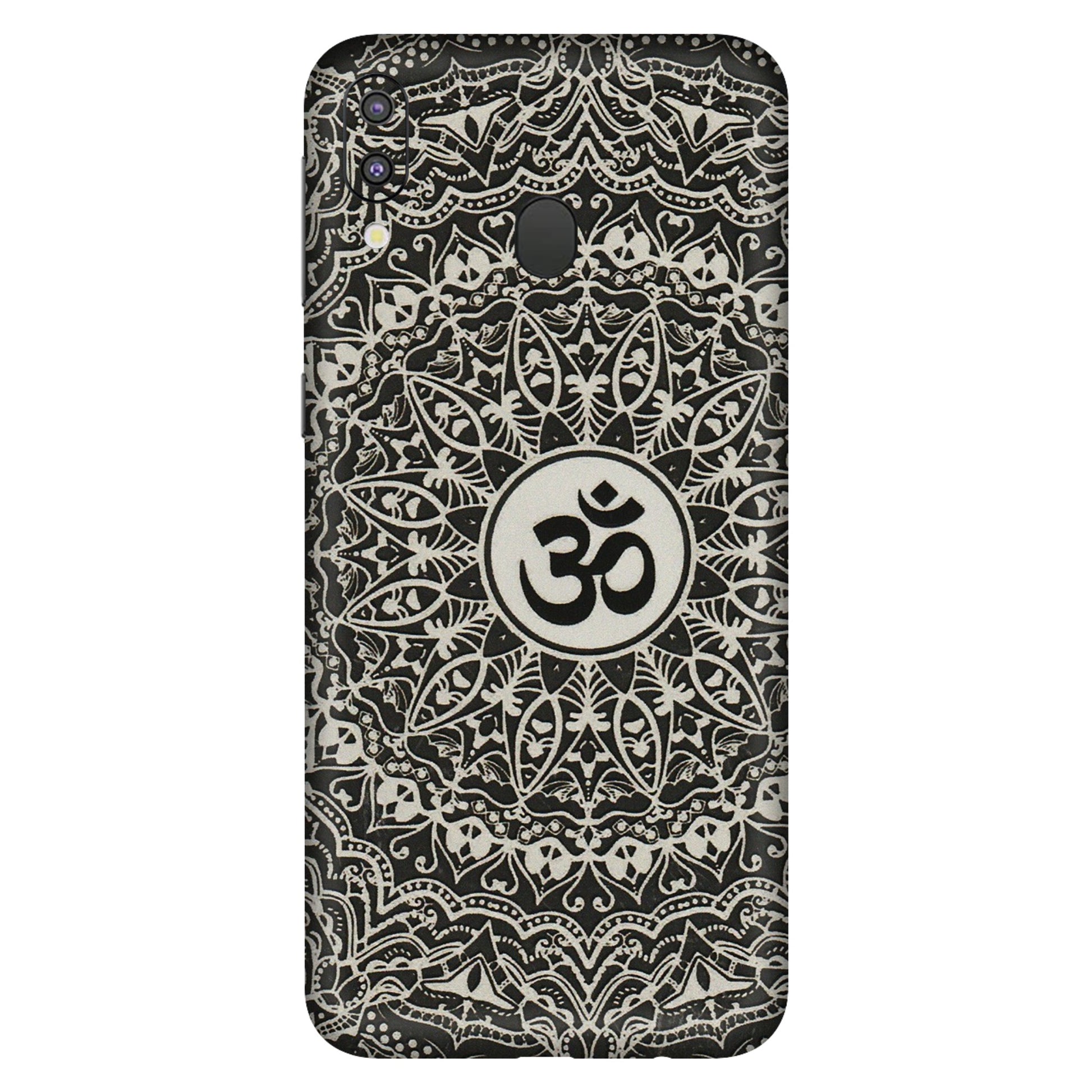 Samsung M/F/Note/Flip and C Phone Skins (All Models) - Aum Elegant Mandala - 3D Embossed Finish (L-62) Samsung Galaxy M20