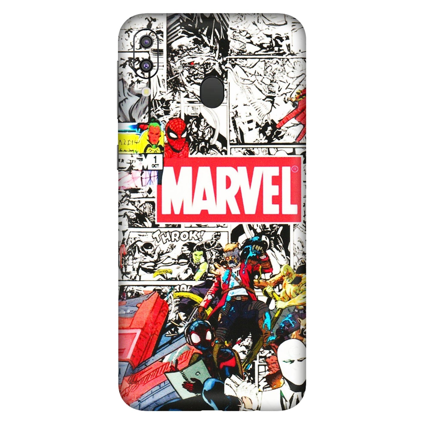 Samsung M/F/Note/Flip and C Phone Skins (All Models) - Marvel Colorful Comic - 3D Embossed Finish (L-64) Samsung Galaxy M20