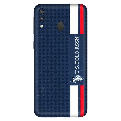 Samsung M/F/Note/Flip and C Phone Skins (All Models) - US POLO Designer Brand - 3D Embossed Finish (L-65) Samsung Galaxy M20
