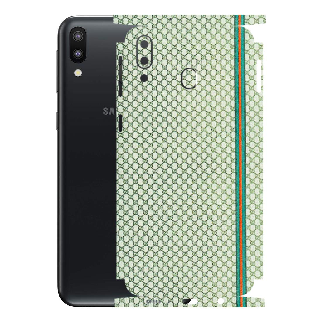 Samsung M/F/Note/Flip and C Phone Skins (All Models) - Gucci Fabric Pattern - 3D Embossed Finish (L-73) Samsung Galaxy M20