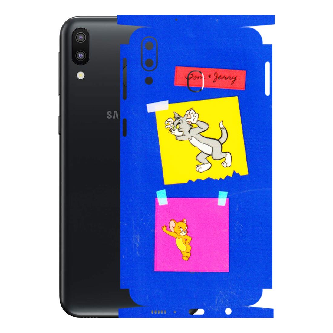 Samsung M/F/Note/Flip and C Phone Skins (All Models) - Tom N Jerry Sticky Notes - 3D Embossed Finish (L-88) Samsung Galaxy M20
