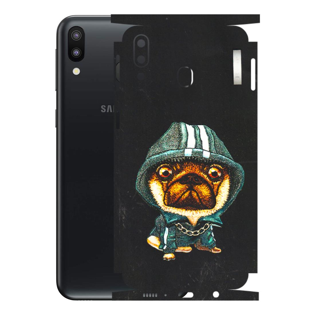 Samsung M/F/Note/Flip and C Phone Skins (All Models) - Puppy N Hoodie - 3D Embossed Finish (L-90) Samsung Galaxy M20