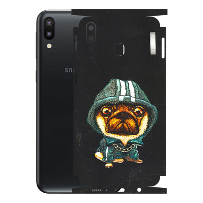Samsung M/F/Note/Flip and C Phone Skins (All Models) - Puppy N Hoodie - 3D Embossed Finish (L-90) Samsung Galaxy M20