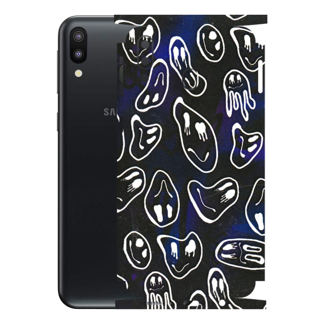 Samsung M/F/Note/Flip and C Phone Skins (All Models) - Distorted Smileys - 3D Embossed Finish (L-92) Samsung Galaxy M20