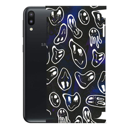 Samsung M/F/Note/Flip and C Phone Skins (All Models) - Distorted Smileys - 3D Embossed Finish (L-92) Samsung Galaxy M20