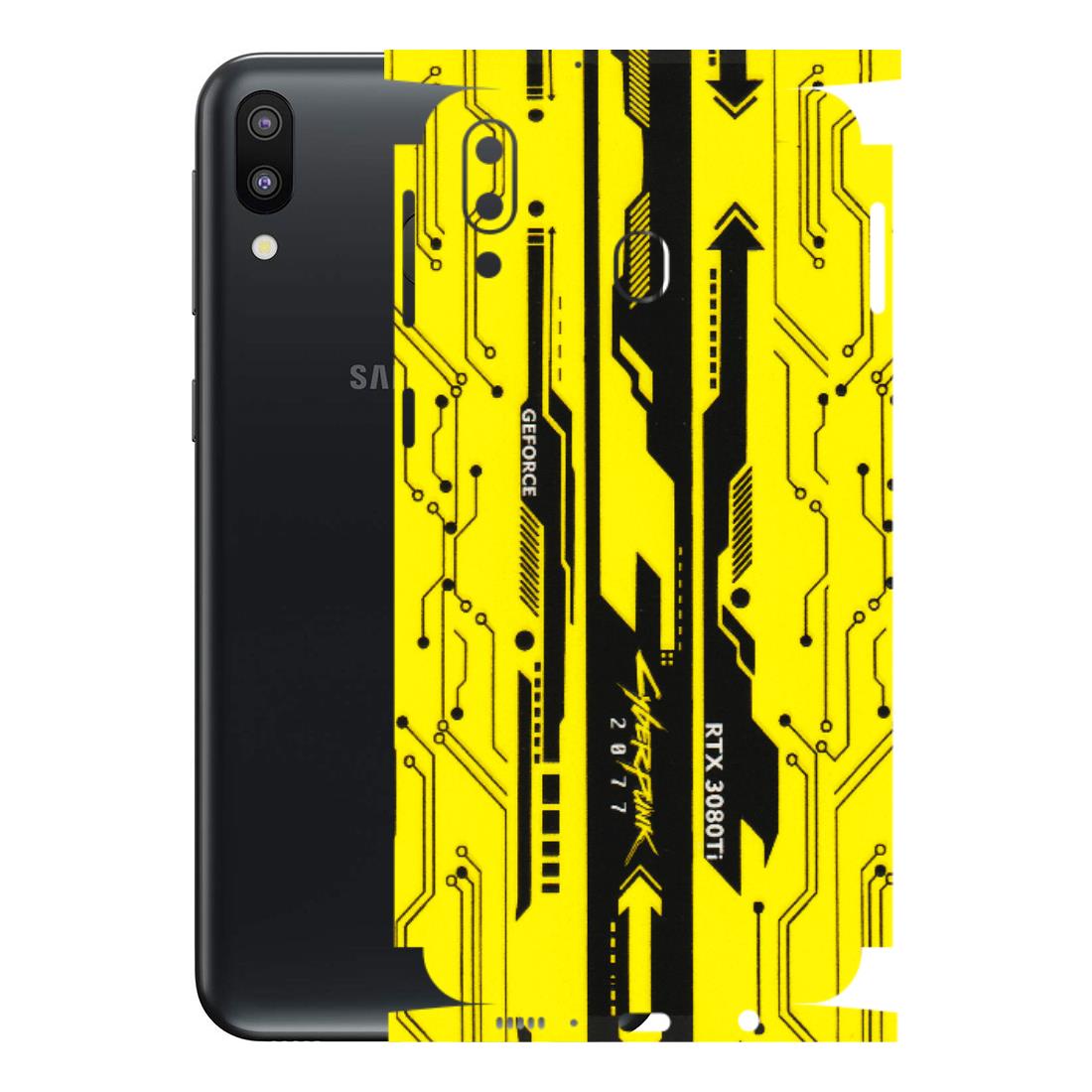 Samsung M/F/Note/Flip and C Phone Skins (All Models) - Yellow Cyberpunk - 3D Embossed Finish (L-93) Samsung Galaxy M20