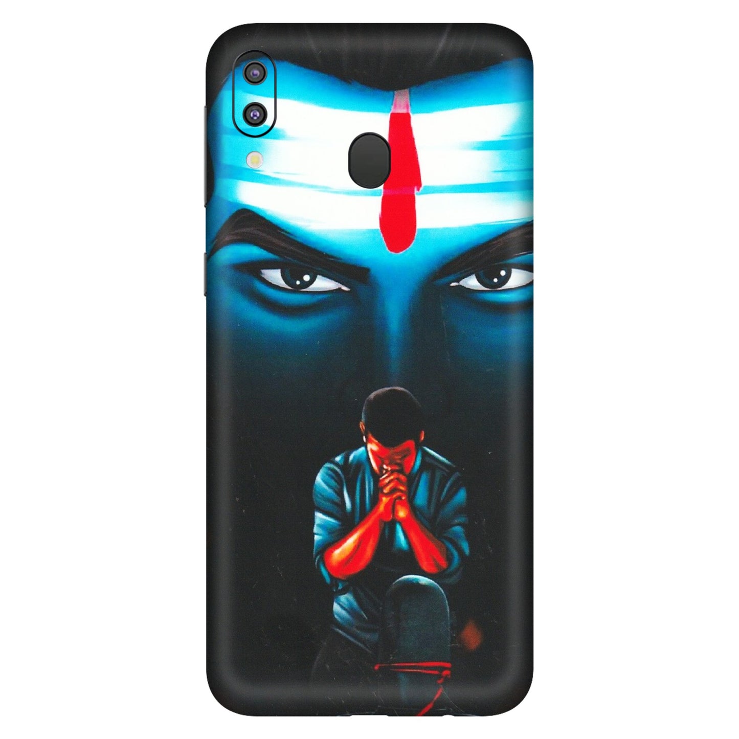 Samsung M/F/Note/Flip and C Phone Skins (All Models) - Mahakal Bhakt - Matte Finish (M-112) Samsung Galaxy M20
