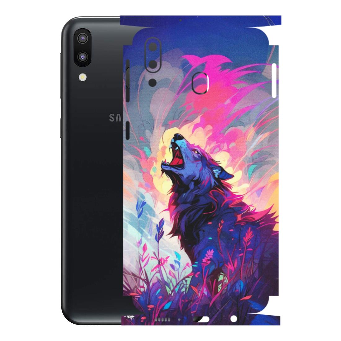 Samsung M/F/Note/Flip and C Phone Skins (All Models) - New Wild Wolf Abstract - Matte Finish (M-125) Samsung Galaxy M20