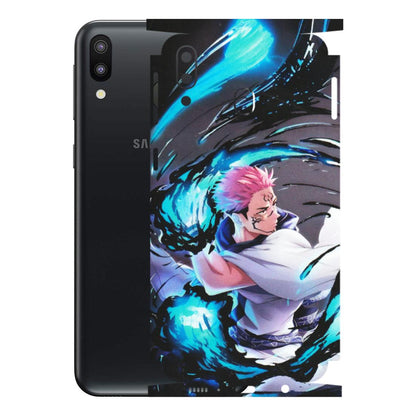 Samsung M/F/Note/Flip and C Phone Skins (All Models) - New Jujutsu Kaisen Grey Blue Anime - Matte Finish (M-127) Samsung Galaxy M20