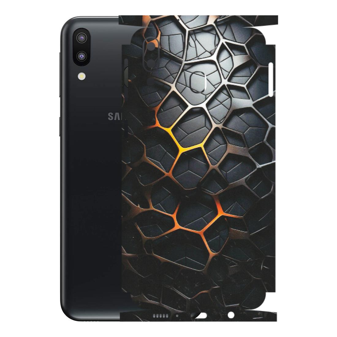 Samsung M/F/Note/Flip and C Phone Skins (All Models) - New Abstract Graphite Tiles - Matte Finish (M-130) Samsung Galaxy M20