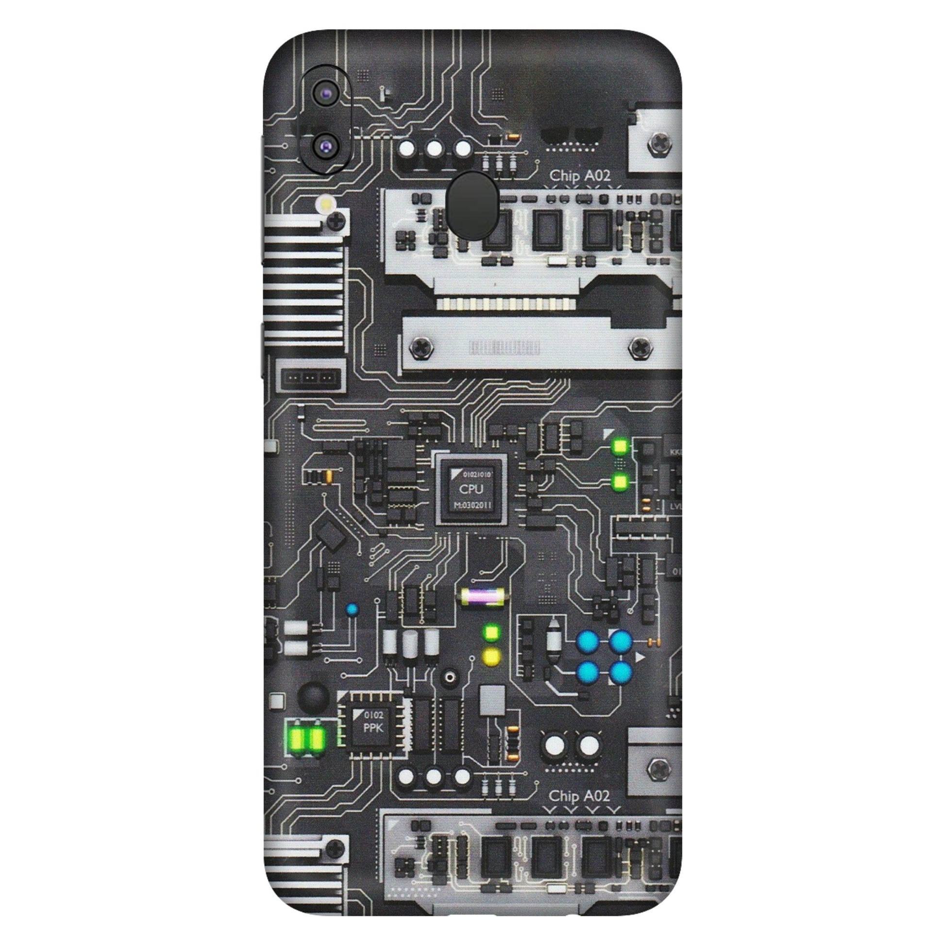Samsung M/F/Note/Flip and C Phone Skins (All Models) - Motherboard Internals - Matte Finish (M-135) Samsung Galaxy M20