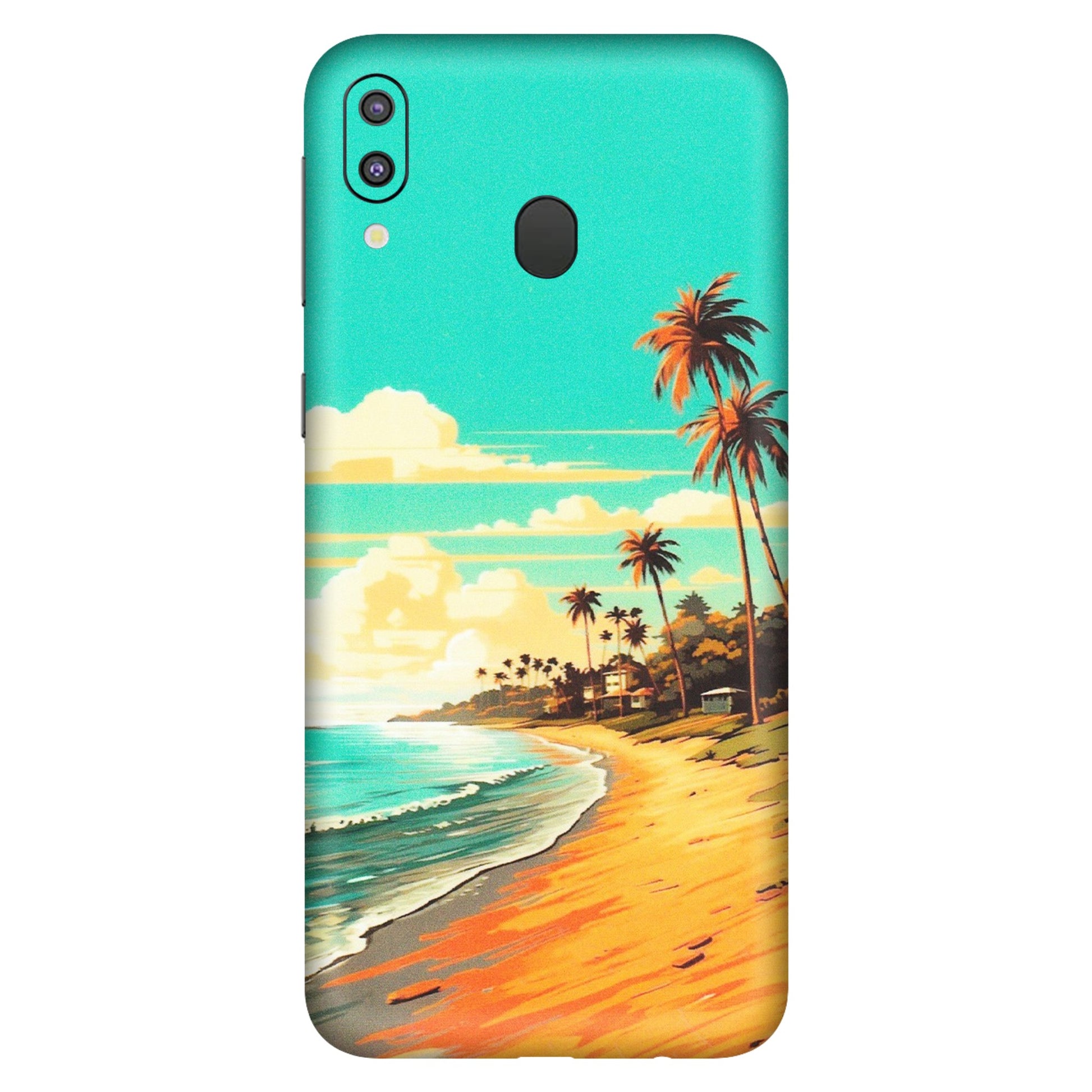Samsung M/F/Note/Flip and C Phone Skins (All Models) - Miami Beach - Matte Finish (M-136) Samsung Galaxy M20