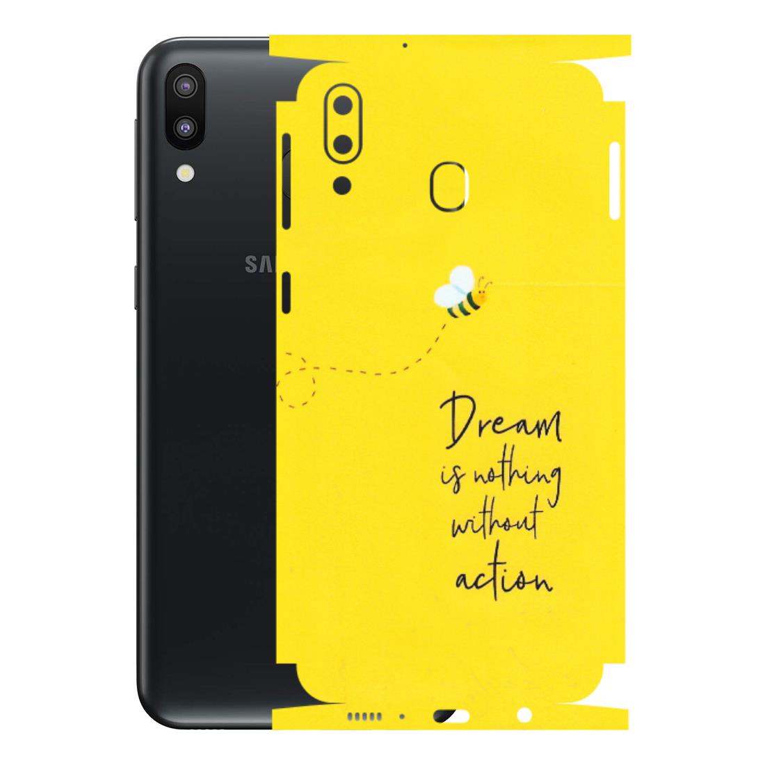 Samsung M/F/Note/Flip and C Phone Skins (All Models) - Dream Is Nothing Without Action - Matte Finish (M-138) Samsung Galaxy M20