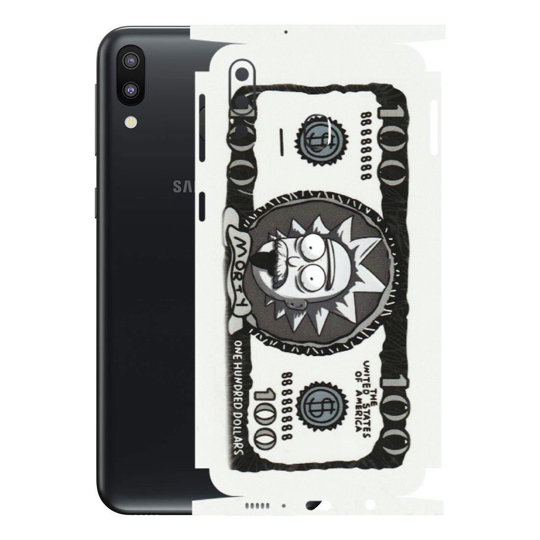 Samsung M/F/Note/Flip and C Phone Skins (All Models) - Rick And Morty Hundred Dollar Anime - Matte Finish (M-161) Samsung Galaxy M20
