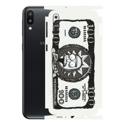 Samsung M/F/Note/Flip and C Phone Skins (All Models) - Rick And Morty Hundred Dollar Anime - Matte Finish (M-161) Samsung Galaxy M20