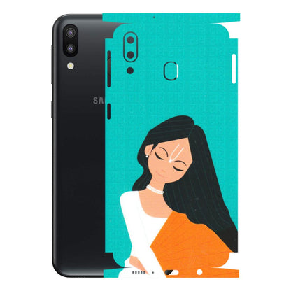 Samsung M/F/Note/Flip and C Phone Skins (All Models) - Radhe Radhe With Hindu Symbol - Matte Finish (M-164) Samsung Galaxy M20